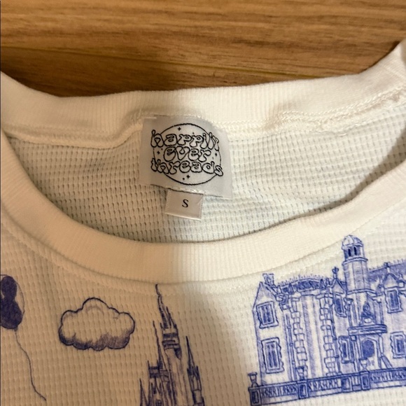 Women's Blue and White Pajama Set - Picture 2 of 2